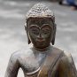 Asian Wooden Sitting Buddha