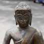 Asian Wooden Sitting Buddha