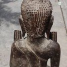 Asian Tall Standing wooden Buddha
