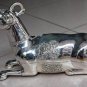 Beautiful Big Asian Silver Sitting Goat