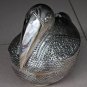 Asian Silver Beautifully Carved Bird Box #2