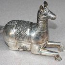Beautiful Asian Silver Sitting Horse