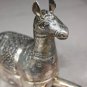 Beautiful Asian Silver Sitting Horse