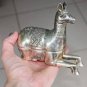 Beautiful Asian Silver Sitting Horse