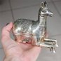 Beautiful Asian Silver Sitting Horse