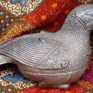 Asian Silver Beautifully Carved Bird Box #1