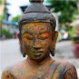 Asian Wooden Sitting Buddha #2