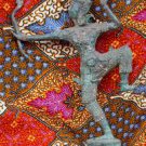 Old Asian Cambodian Khmer Bronze Archer Statue