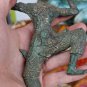 Old Asian Cambodian Khmer Bronze Archer Statue