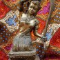 Old Asian Cambodian Khmer Bronze Sitting Lady