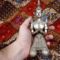 Old Asian Cambodian Khmer Silver Sitting Statue