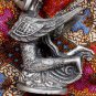 Old Asian Cambodian Khmer Silver Kneeling Statue