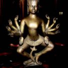 Old Asian Cambodian  Bronze 5 Arm Buddha