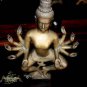 Old Asian Cambodian Bronze 5 Arm Buddha