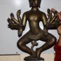 Old Asian Cambodian Bronze 5 Arm Buddha