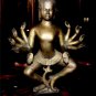 Old Asian Cambodian Bronze 5 Arm Buddha