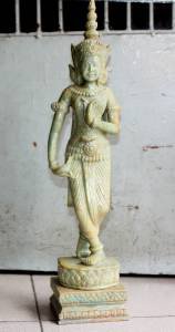Khmer Stone Dancing Lady Statue