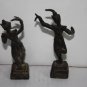 Early Khmer Bronze Dancing Statues