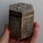Asian Silver Dancing Lady Hexagonal Box