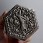 Asian Silver Dancing Lady Hexagonal Box