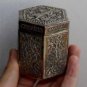 Asian Silver Dancing Lady Hexagonal Box