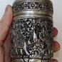 Asian Silver Round Vase