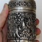 Asian Silver Round Vase
