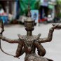 Old Asian Cambodian Bronze 4 Arm Statue #2