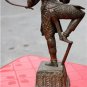 Old Asian Cambodian Bronze 4 Arm Statue #2