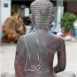 Asian Wooden Sitting Buddha #1