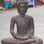 Asian Wooden Sitting Buddha #1