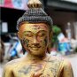 Asian Wooden Sitting Buddha #3