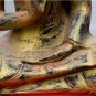 Asian Wooden Sitting Buddha #3