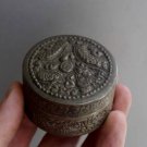 Asian Silver Round Box