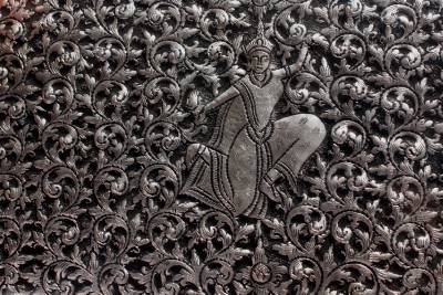 Asian Silver Dancing Lady Box