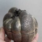 Asian Silver Designed Pumpkin Box