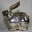 Large Asian Silver Rabbit Box