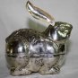 Large Asian Silver Rabbit Box