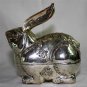 Large Asian Silver Rabbit Box