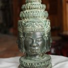 Antique Old Bayon 4 Sided Face Statue