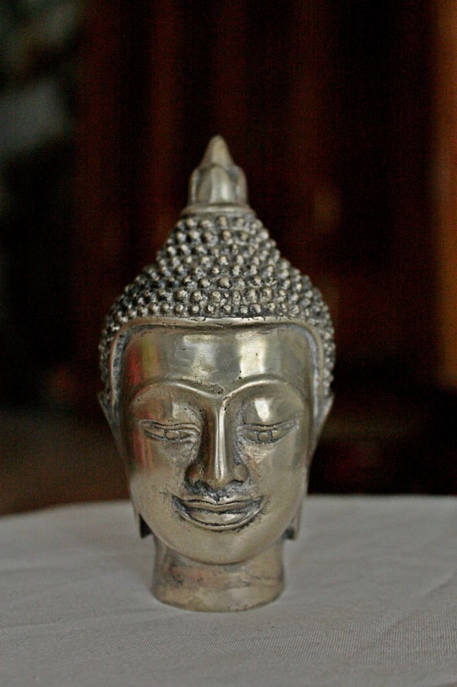 Asian Bronze Buddha Head #4