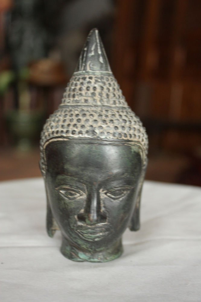 Asian Bronze Buddha Head #3