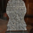 Bronze Asian Khmer Leaf Statue