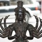 Old Asian Cambodian Bronze 10 Arm Statue