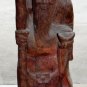 Asian Wooden Chinese Man Holding A Cane