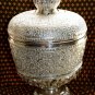 Big Asian Handcrafted Silver Bowl and Pot