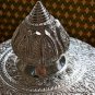 Big Asian Handcrafted Silver Bowl and Pot