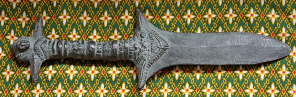 Small Old Cambodian Khmer Stone Dagger / Sword