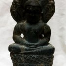 Asian Cambodian Khmer Stone Sitting Buddha #MS132