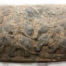 Asian Cambodian Khmer Stone Elephant Statue #MS133